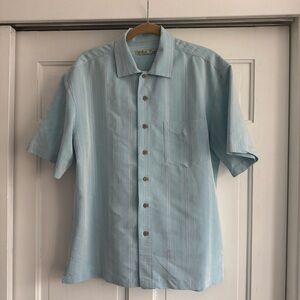 Batik Bay Sky Blue Men's Casual Button Down Shirt Size M